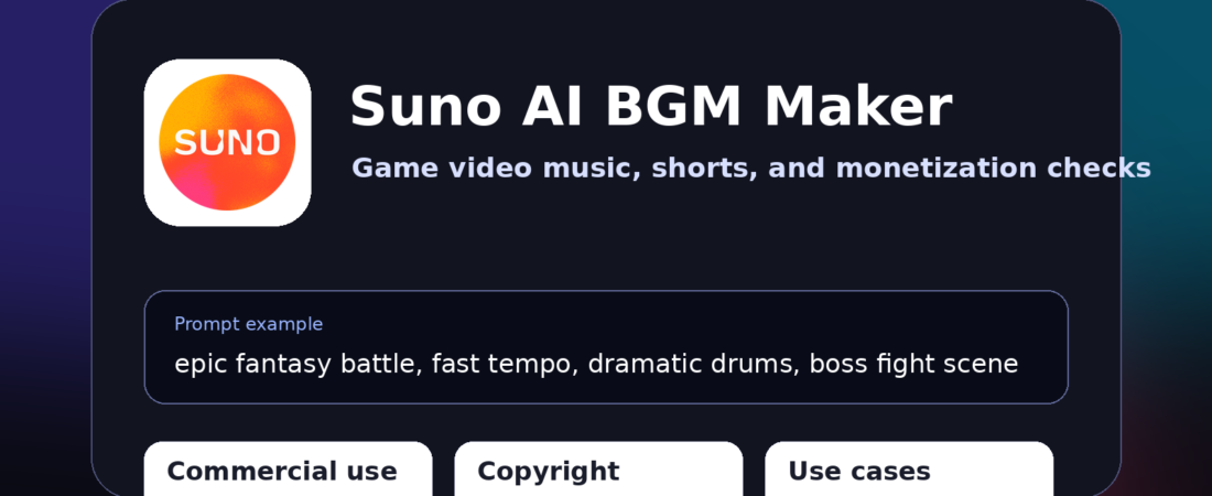 Suno AI로 저작권 없는 음악 만들기 — 게임 영상 BGM부터 수익화까지 활용 사례 총정리